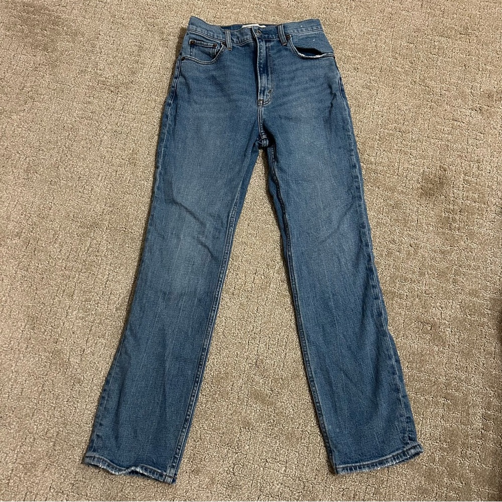 Abercrombie & Fitch The Ankle Straight Jeans